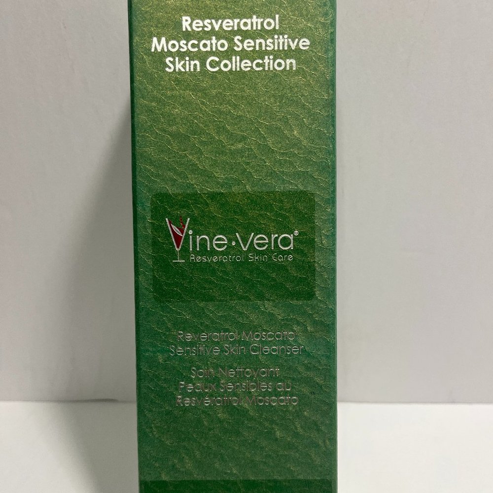 Vine.Vera Reveratrol Moscato Sensitive Skin Cleanser 50ml reduces appearance age